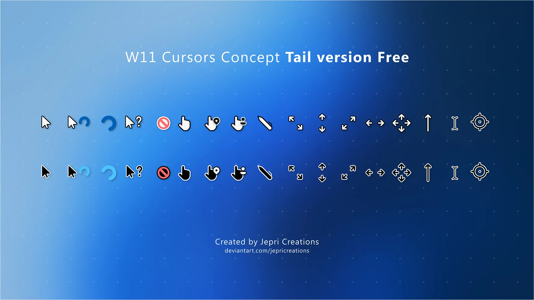 Thumbnail of W11 Tail Cursor Concept Free